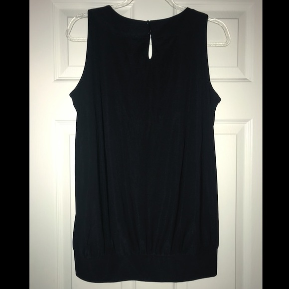 Nice black tank top with black sequins - Picture 2 of 5
